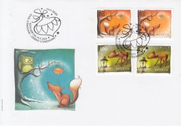 1484A-1487A+1484B-1487B Combo FDC Bern 14.11.13 Kat. 350.00