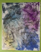 Gemälde "Stille im Chaos" handmade 80×100