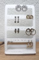 Ohrringe Display / Halter 16 Paare, Schmuckständer Neu Weiss