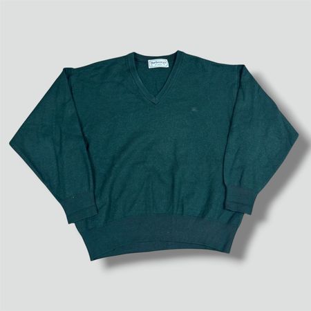 Burberry's of London green vintage wool sweatshirt