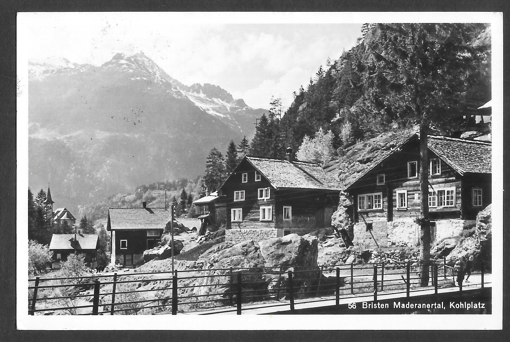 Cartoline postali: Bristen Maderanertal Kohlplatz Feldpoststempel – Usato da Olten venduto da clotaldi