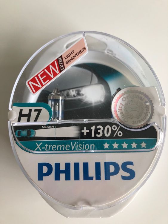 2 Scheinwerferlampen Philips H7 X-treme Vision +130% (Neu und ...
