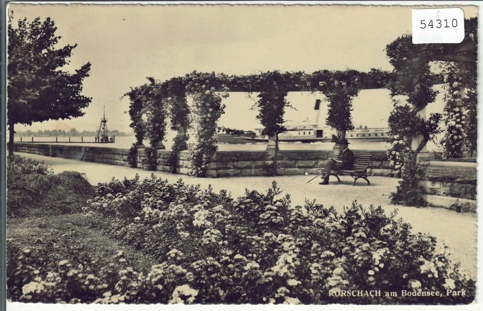 Cartoline postali: Rorschach am Bodensee - Park – Usato da Ettingen venduto da Kartenplanet