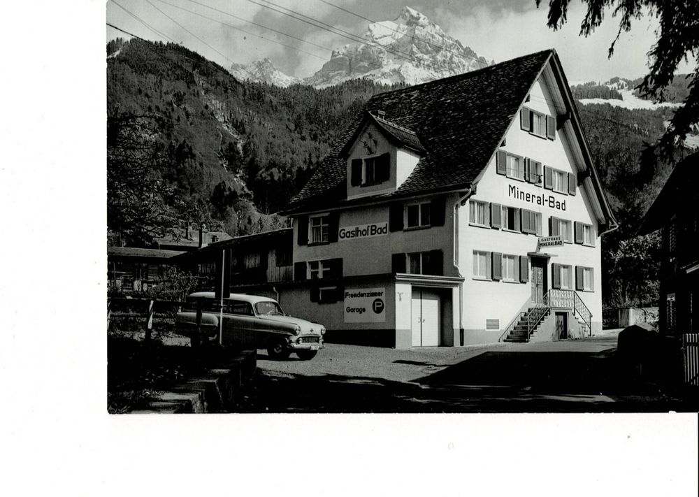 Gasthaus Mineral Bad Mollis Gl Ca 1960 Grossformat Kaufen Auf Ricardo