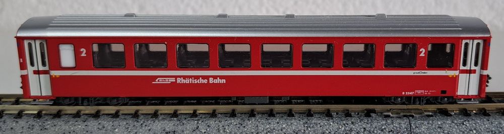 RhB Personenwagen EWI B 2347 2. Klasse Kato ohne OVP Spur N (Gebraucht ...