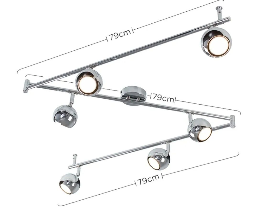 Lampadari & plafoniere: Ceiling Light with 6 flexible bulbs – Usato da Rorschach venduto da ladybug23