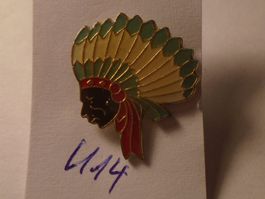 1 Indianer Häuptling Pin (U14)