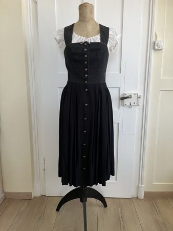Dirndl Salzburger Dirndl-Look grau schwarz guter Zustand