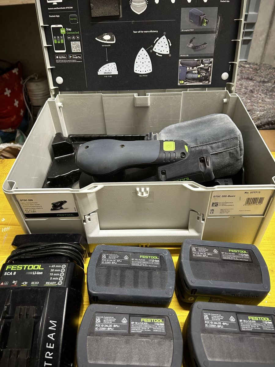 Festool Smerigliatrici & Lucidatrici: Festool Exzenterschleifer neues Model Delta DTSC 200 – Usato da Sattel venduto da carsi42