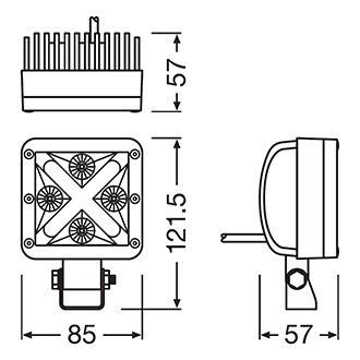 Scheinwerfer: LED Leuchte, Arbeitsscheinwerfer Osram LEDriving MX-85-SP – Neu und originalverpackt aus Steinen von Profidurium 5