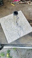 Sonnenschirmständer Granit mit Edelstahlrohr gebraucht