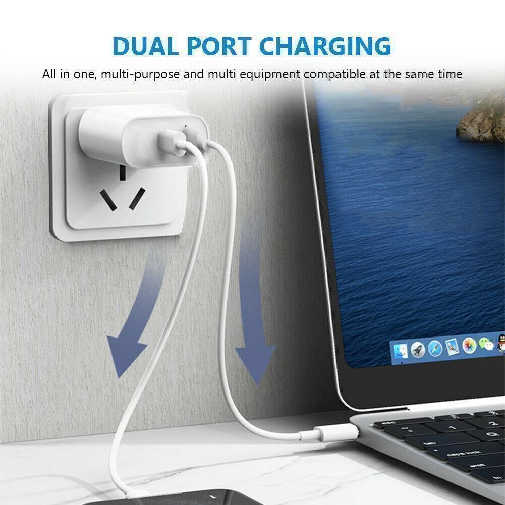 Caricabatterie: Duo 18W iPhone USB C Netzteil +2m kabel – Nuovo (secondo la descrizione) da Kirchdorf AG venduto da Apost008 8