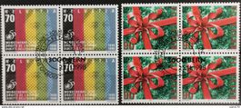 1999 Sondermarken Viererblock ET-Stempel MiNr: 1670-1671
