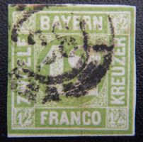 Bayern Kat. 12 gest. 1862 Kat. 100 Euro