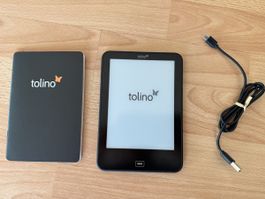 Tolino Vision 3 HD E-Reader schwarz gebraucht mit Kabel