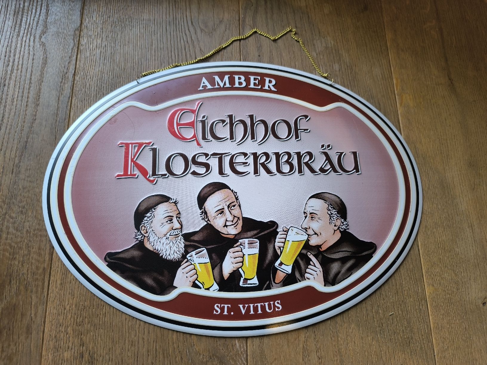 Eichhof Insegne: Schild Eichhof Klosterbräu St. Vitus Amber Deko – Usato da Altdorf UR venduto da Rafi84