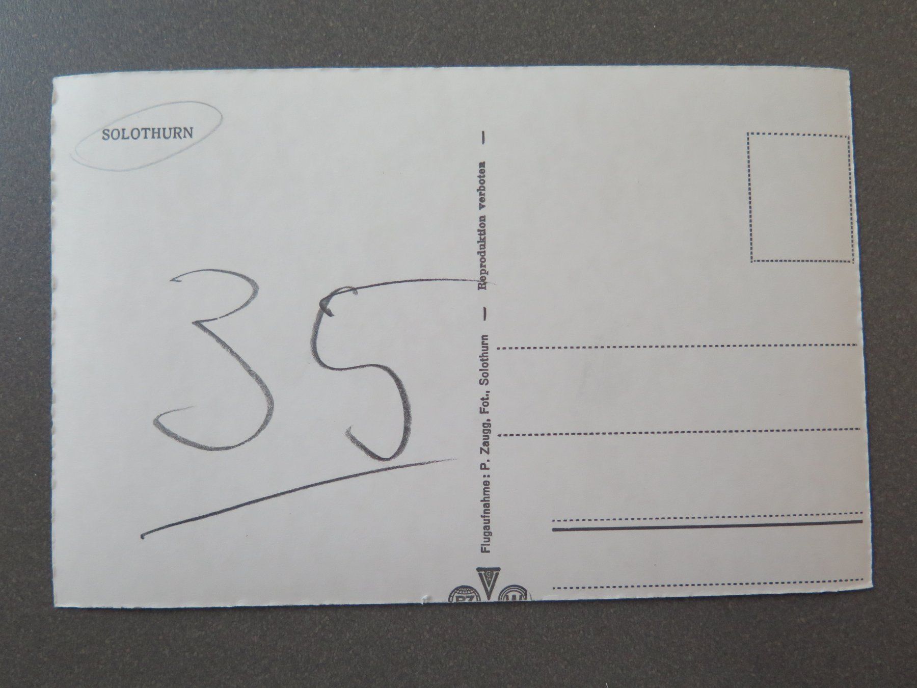 Cartes postales: SOLOTHURN – D'occasion à Wittenbach par lipasal 1
