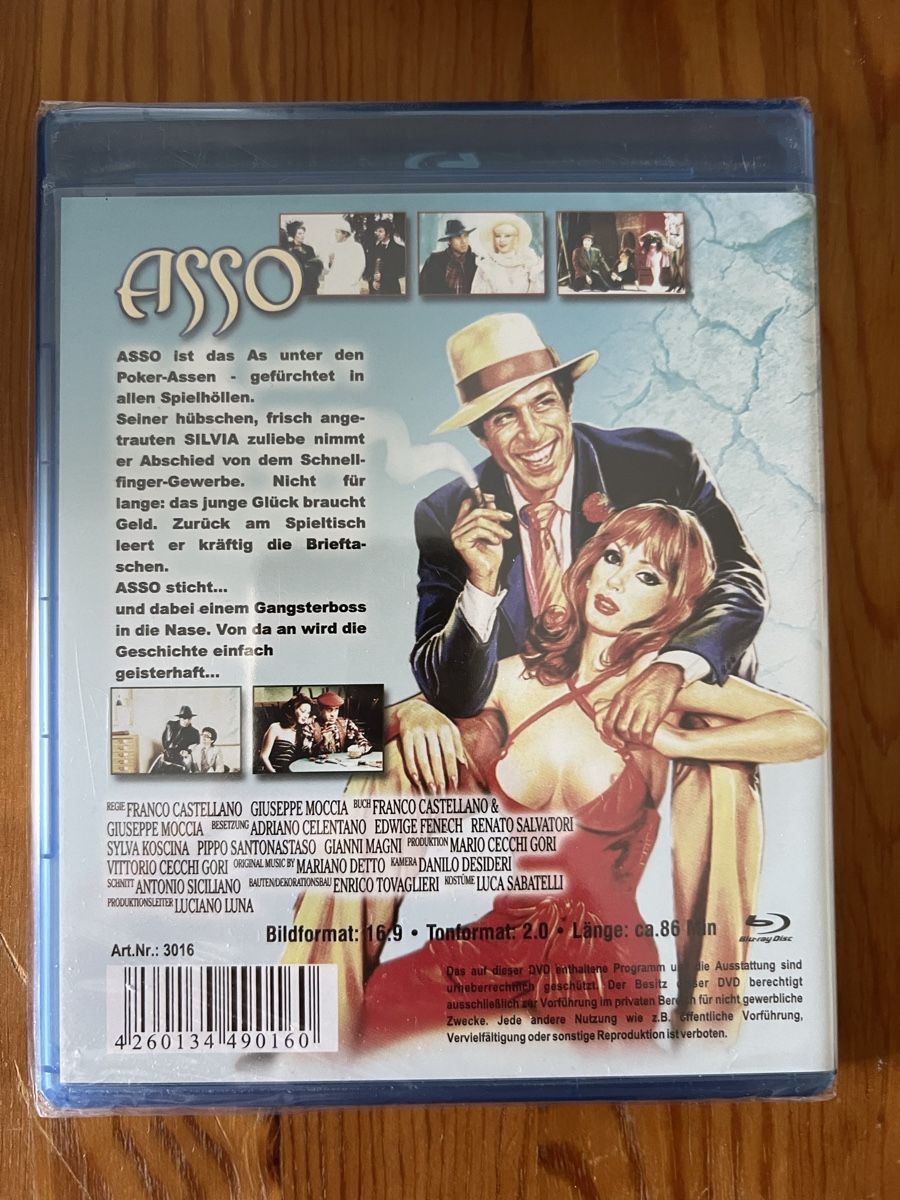 Tutti i DVDs: Asso - Blu-ray - Celentano - FSK 6 – Nuovo e nell'imballaggio originale da Altstätten SG venduto da sheamus 1