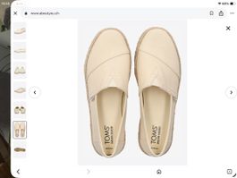 Toms Espadrilles beige Groesse 38 neuwertig