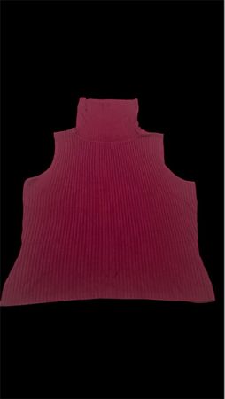 Vintage Zebra Rollkragenpullover ärmellos Gr.M