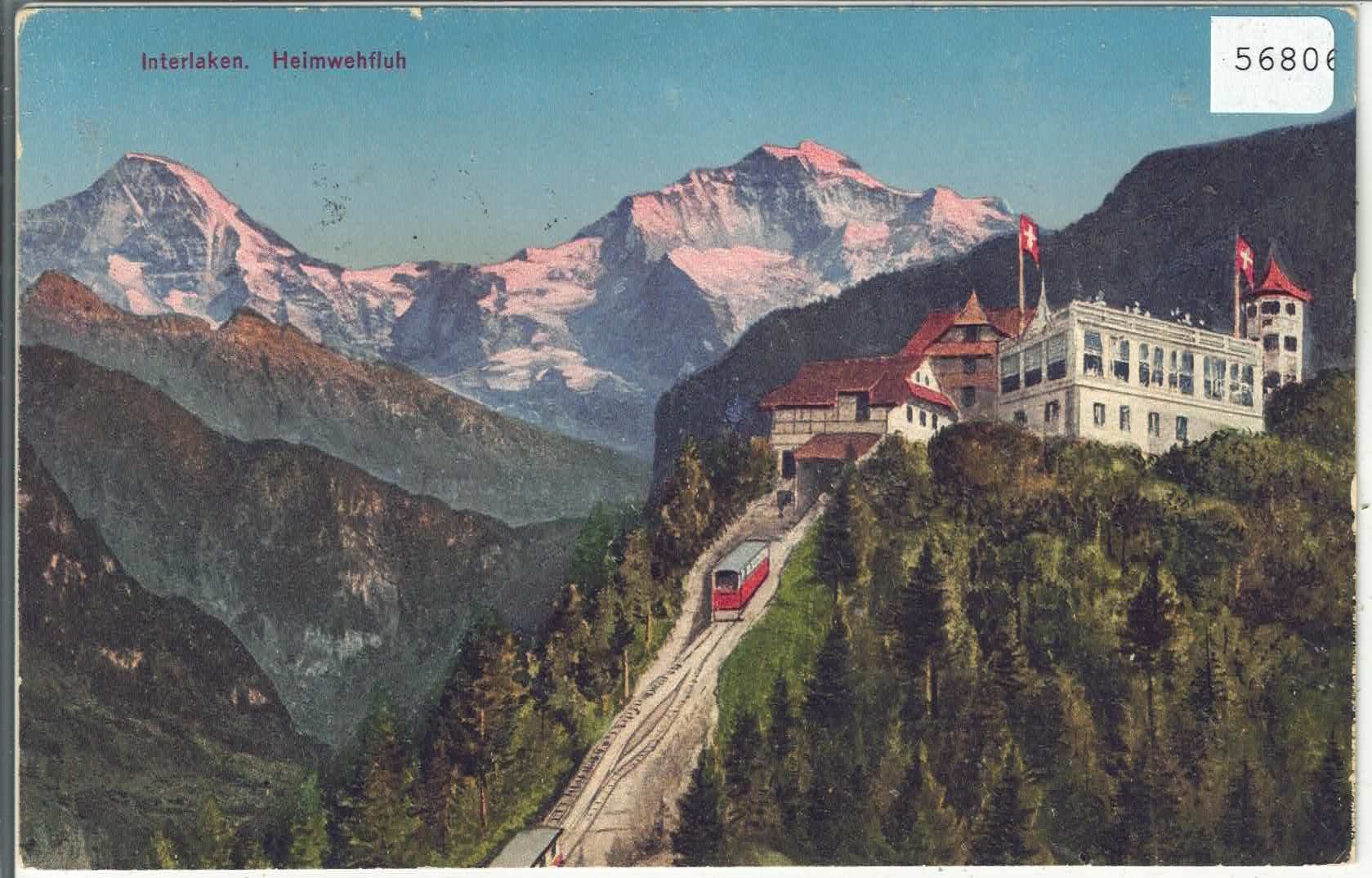 Cartes postales: Interlaken - Heimwehfluh - Bahn - Litho – D'occasion à Ettingen par Kartenplanet
