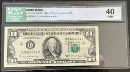 Seltene 100 Dollar Note, 1988, Top Zustand, VF/EF, USA!