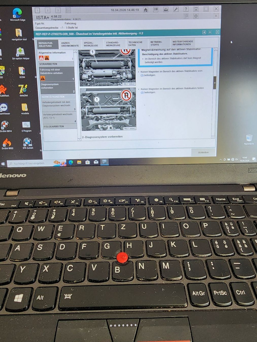 Lenovo Notebook: LenovoThinkpad Diagnosegerät BMW ISTA – Usato da Domat Ems venduto da Ot5110 9