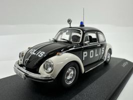 VW Volkswagen Käfer 1303 1:43 Polis, limitiert, MINICHAMPS 