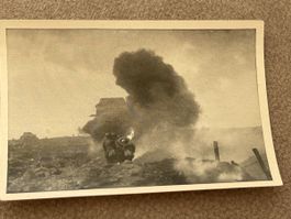 Fotodruck 6x9cm Tankschlacht  bei Cambrai 1917