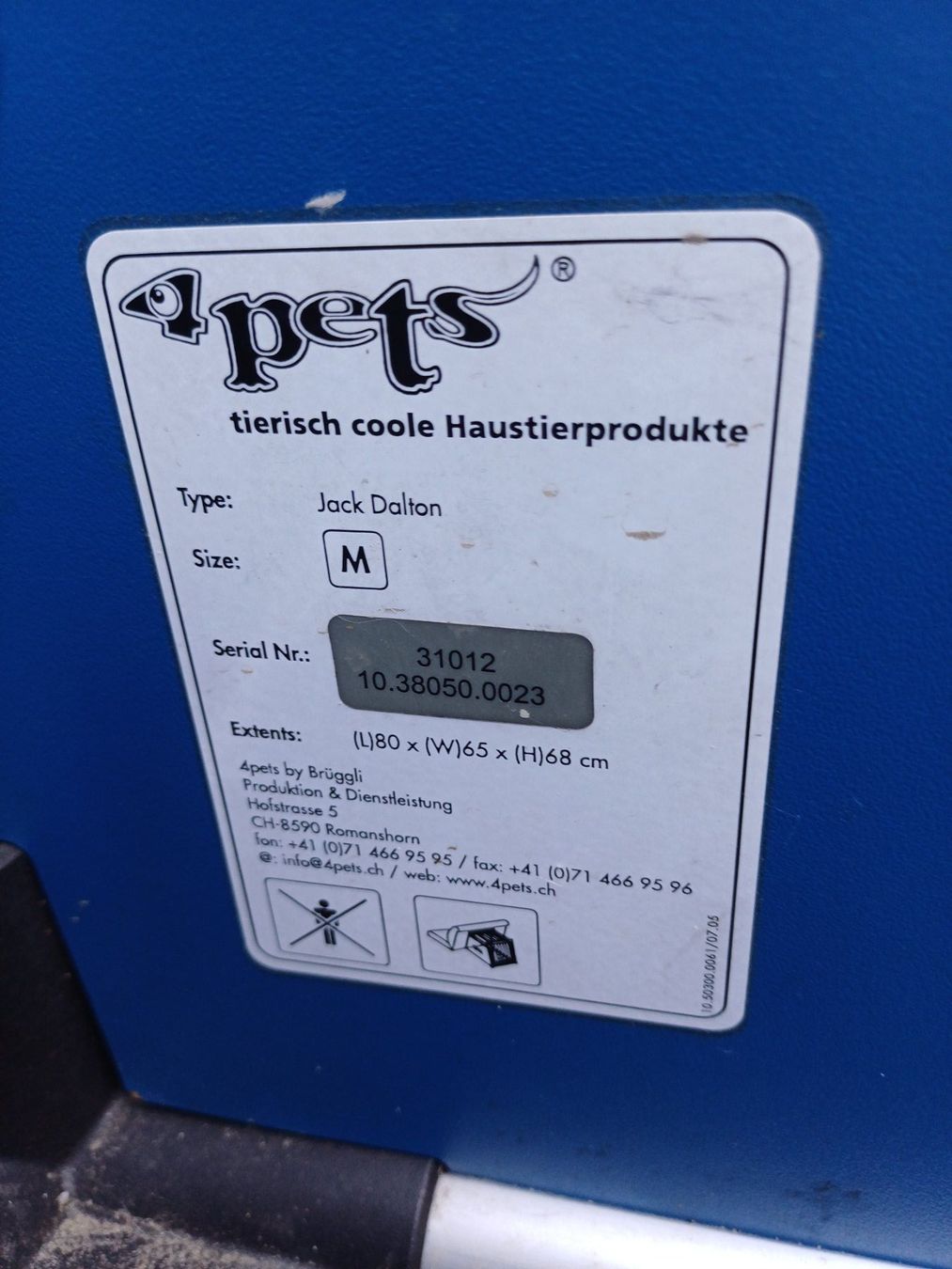 4pets Käfige, Transport & Sicherheit: Hundebox 4pets Jack Dalton, Grösse M – Gebraucht aus Jona von Rreto71 6