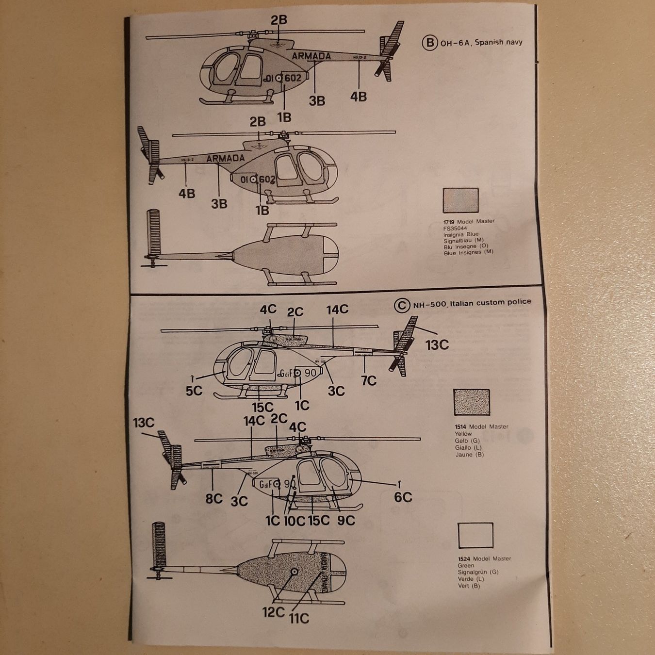 Italeri Kit di modellismo & Modellini statici: 697 ... Boeing OH-6 A Cayuse ... Italeri 028 – Usato da Bonstetten venduto da Benibanny59 2