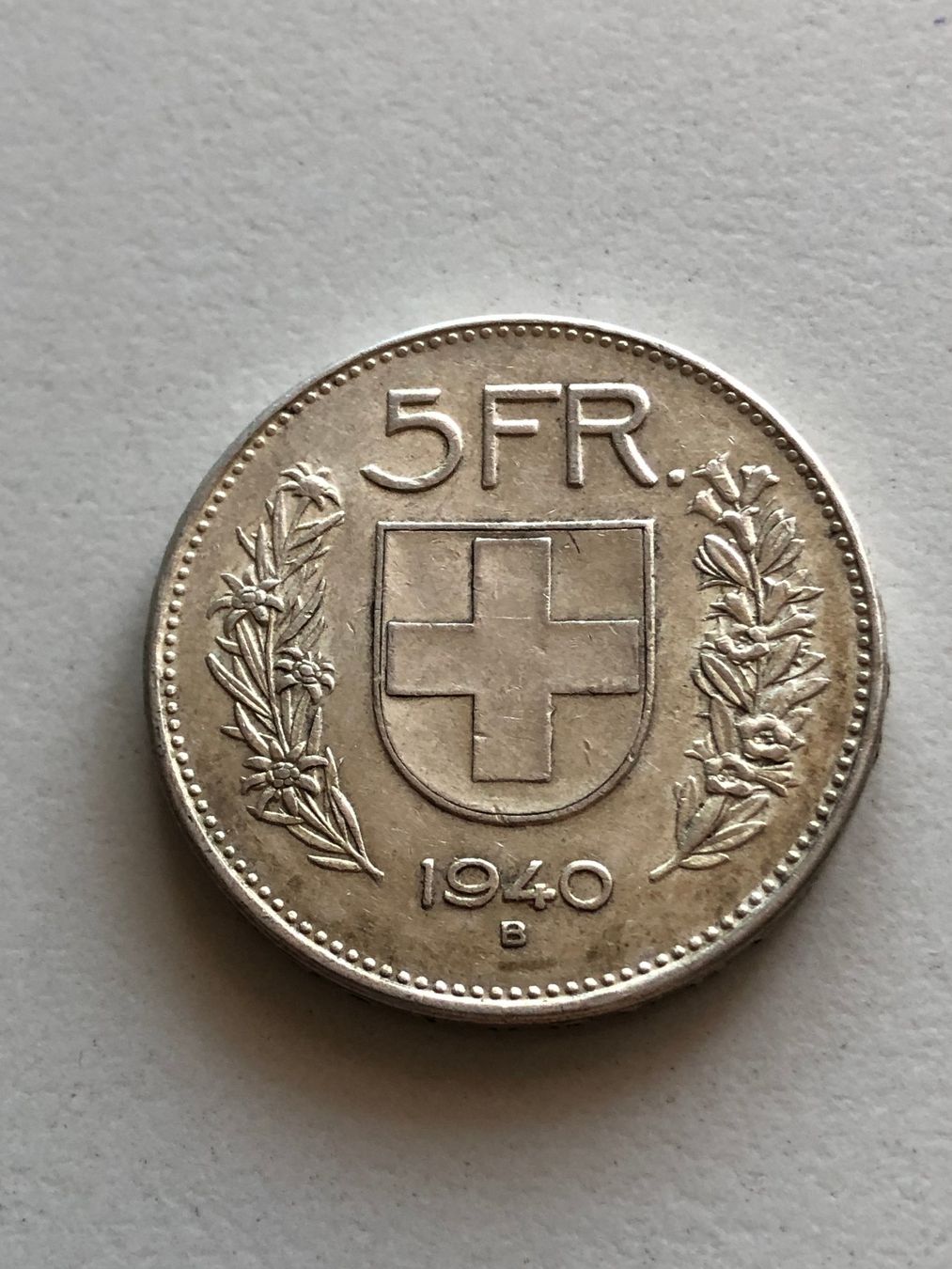 Tutti le monete: 5 Fr. 1940 – Usato da Schötz venduto da Odpa