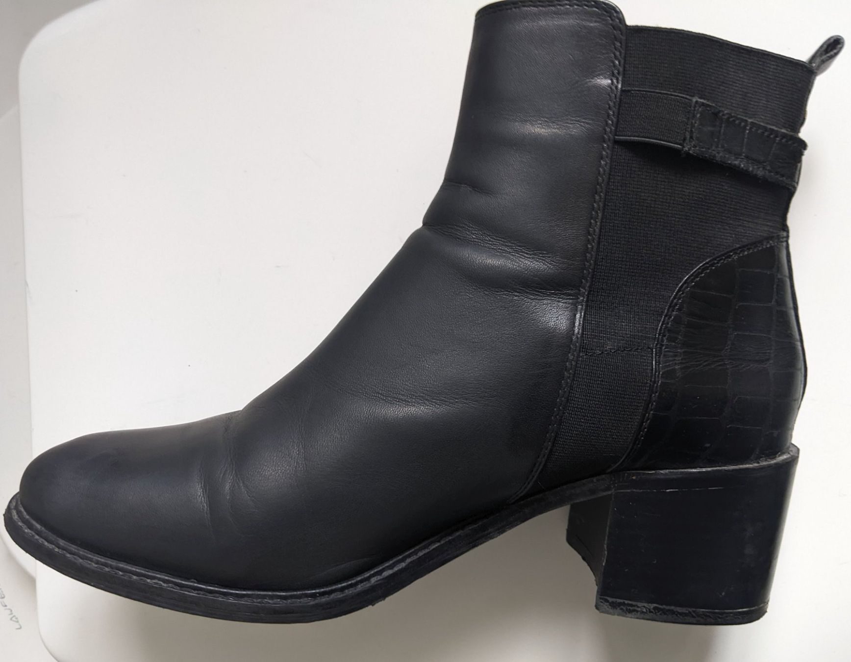 Dune London Scarpe da donna: DUNE : Bottines en cuir noir 40 – Usato da Petit-Lancy venduto da lilycerise 3