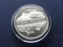 20 Franken Silbermünze VITZNAU RIGI Bahn 2008