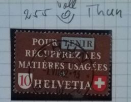 K7) 255, Altstoff, Vollstempel Thun