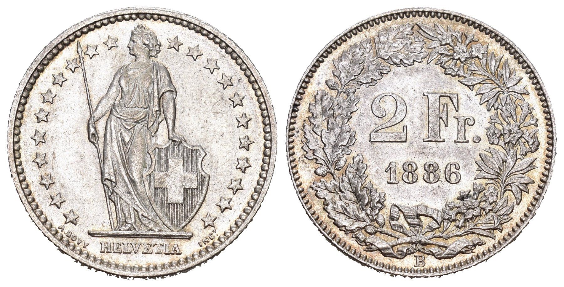 Alle Münzen: Schweiz 1886 – Gebraucht aus Bern von numismatictops