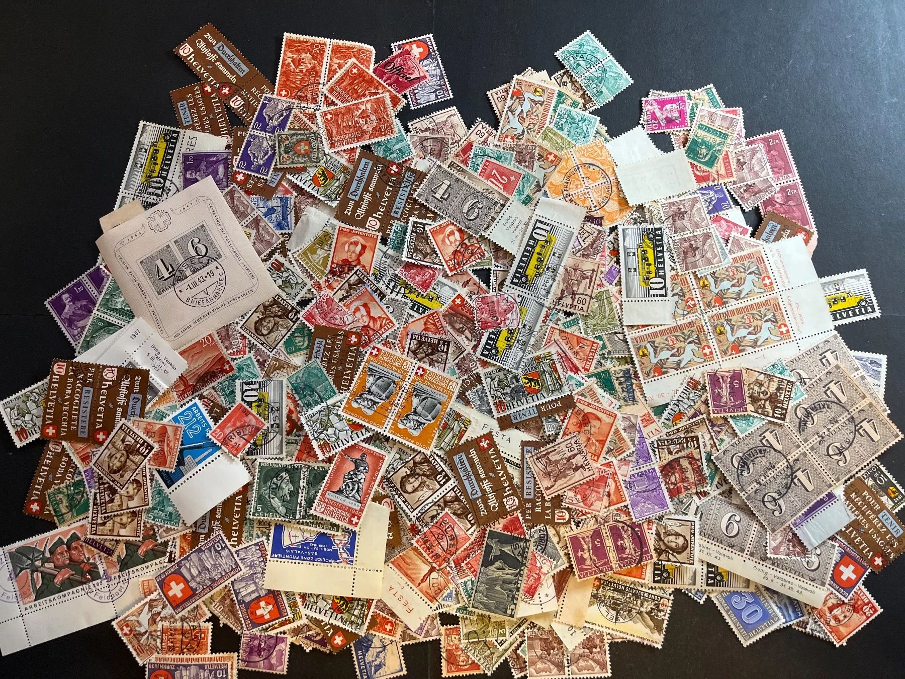 Tutti i francobolli: Briefmarken Lot ab Fr. 1.- – Usato da Dagmersellen venduto da wyss1982