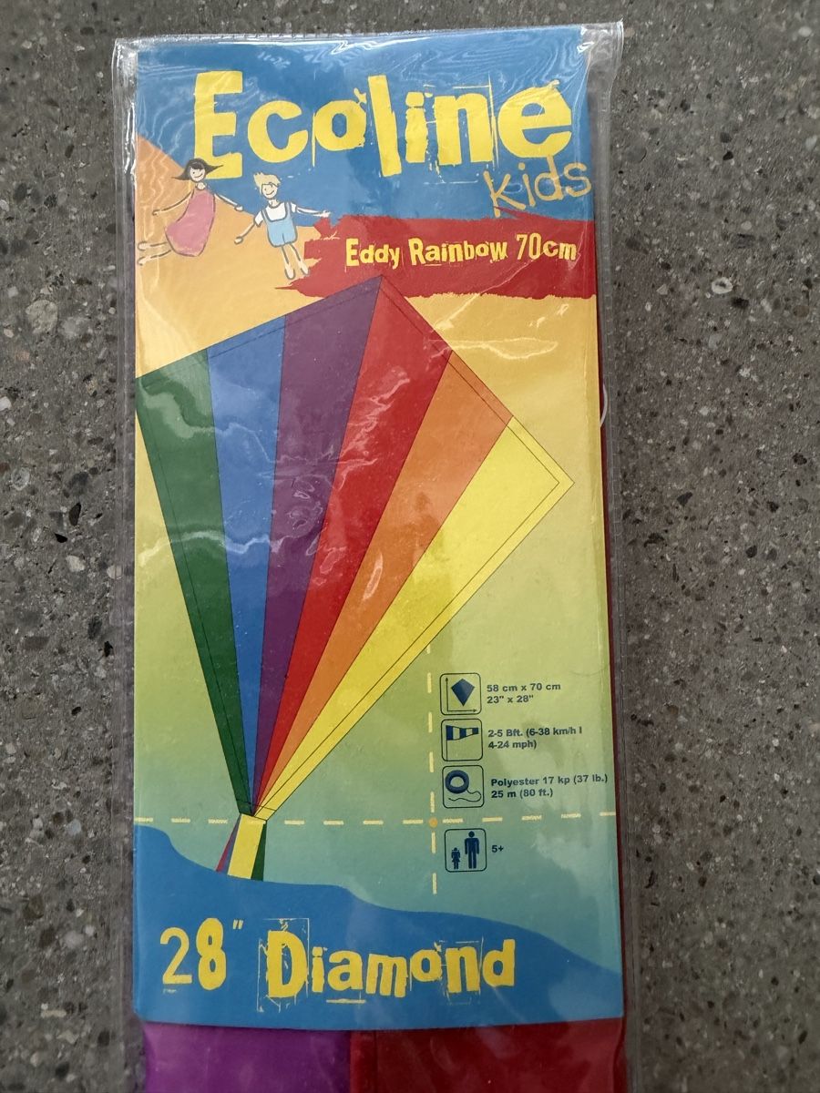 Giocattoli: Ecoline Eddy Rainbow 70cm 28" Diamond Kite neu – Nuovo e nell'imballaggio originale da Dübendorf venduto da tagr 1