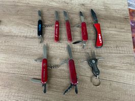 Taschenmesser, 8 Stk., diverse Marken, guter...