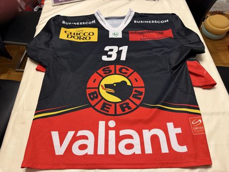 SC Bern Gameworntrikot Junioren Nummer 31 Grösse XL