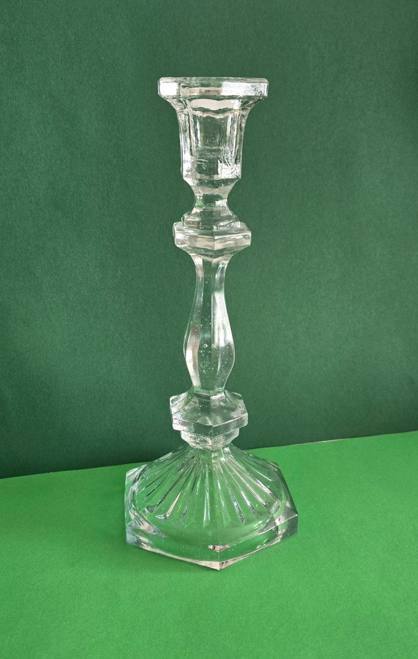 Portacandele: Art Deco  antiker Kerzenständer Glas – Usato da Rheinau venduto da MakalekaAloha 1