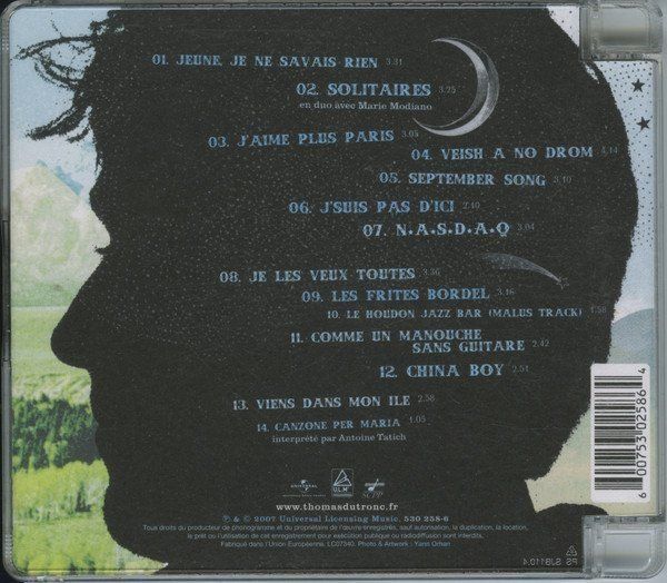 CD: Thomas Dutronc - Comme un Manouche Sans Guitare – Usato da Unterbäch venduto da eqlut 1