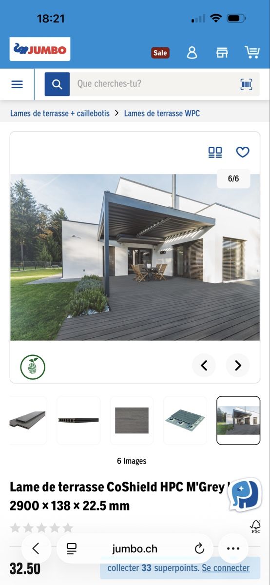 Revêtements de sol: 29 Lames de terrasse  – D'occasion à Gland par fat_s26z 3