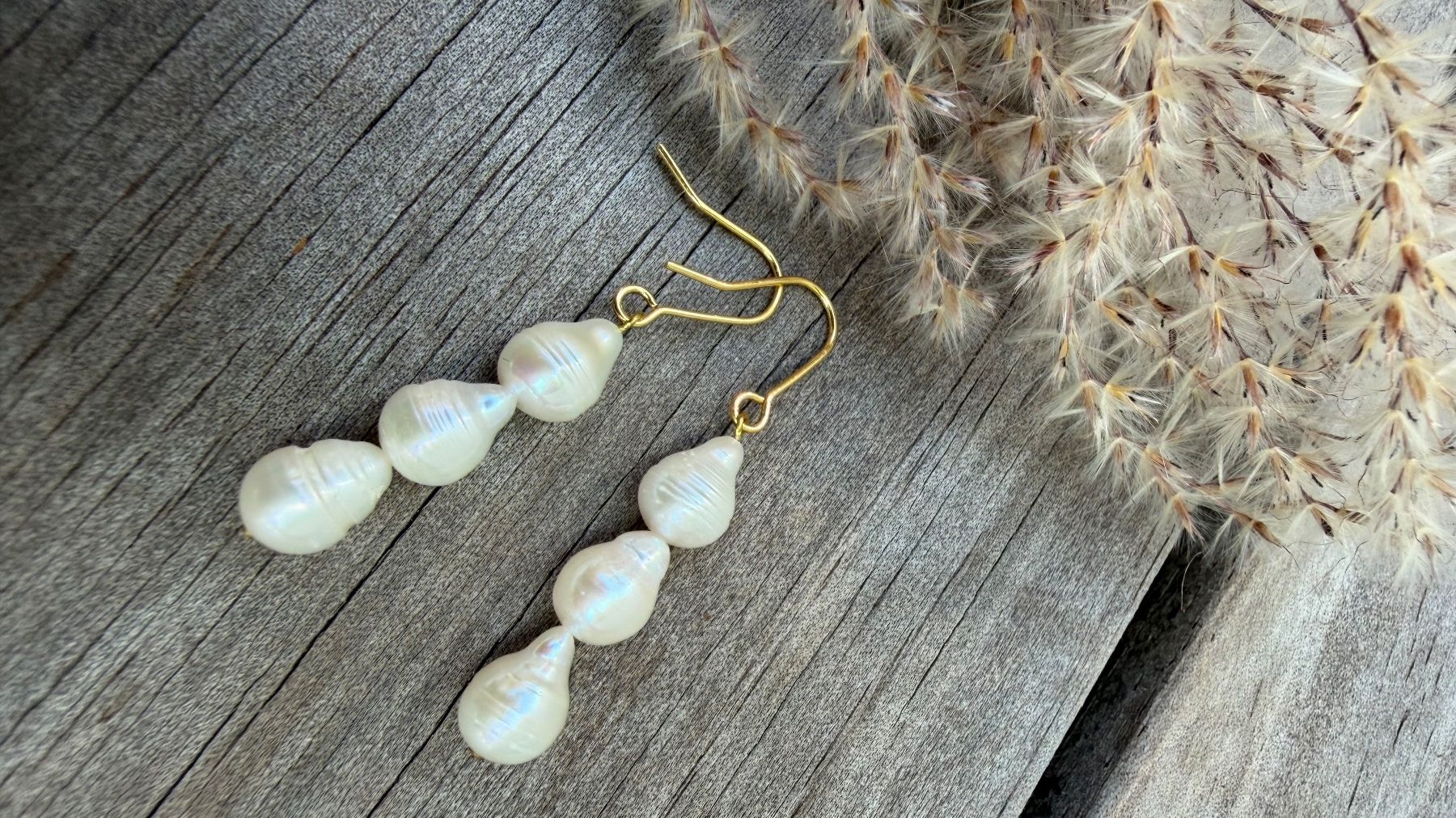 Ohrringe & -stecker: Luxuslook: Ohrhänger vergoldet echte Perlen – Neu und originalverpackt aus Rombach von Ivreajewels 5