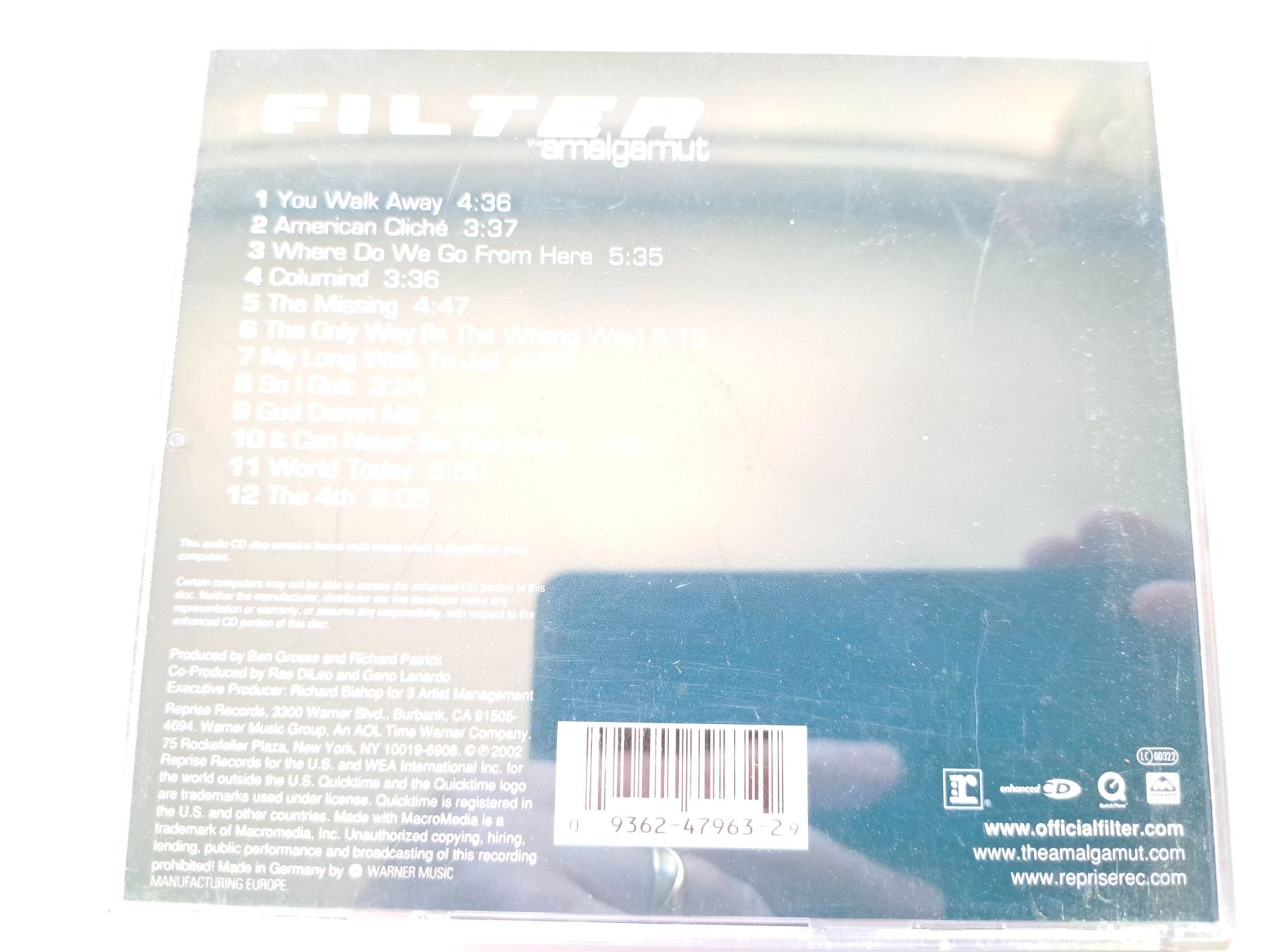 CDs: Cd Filter - Amalgamut – D'occasion à Pully par bro_n52j 1