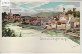 Gruss aus Laufenburg - Litho