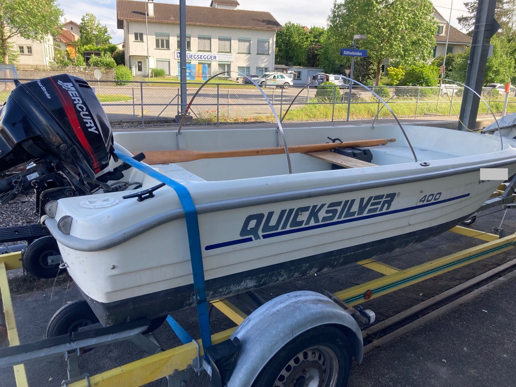 Quicksilver Barche: Quicksilver 400 mit 8 Ps Mercury mit Elektrostart – Usato da Bätterkinden venduto da Jaenu13