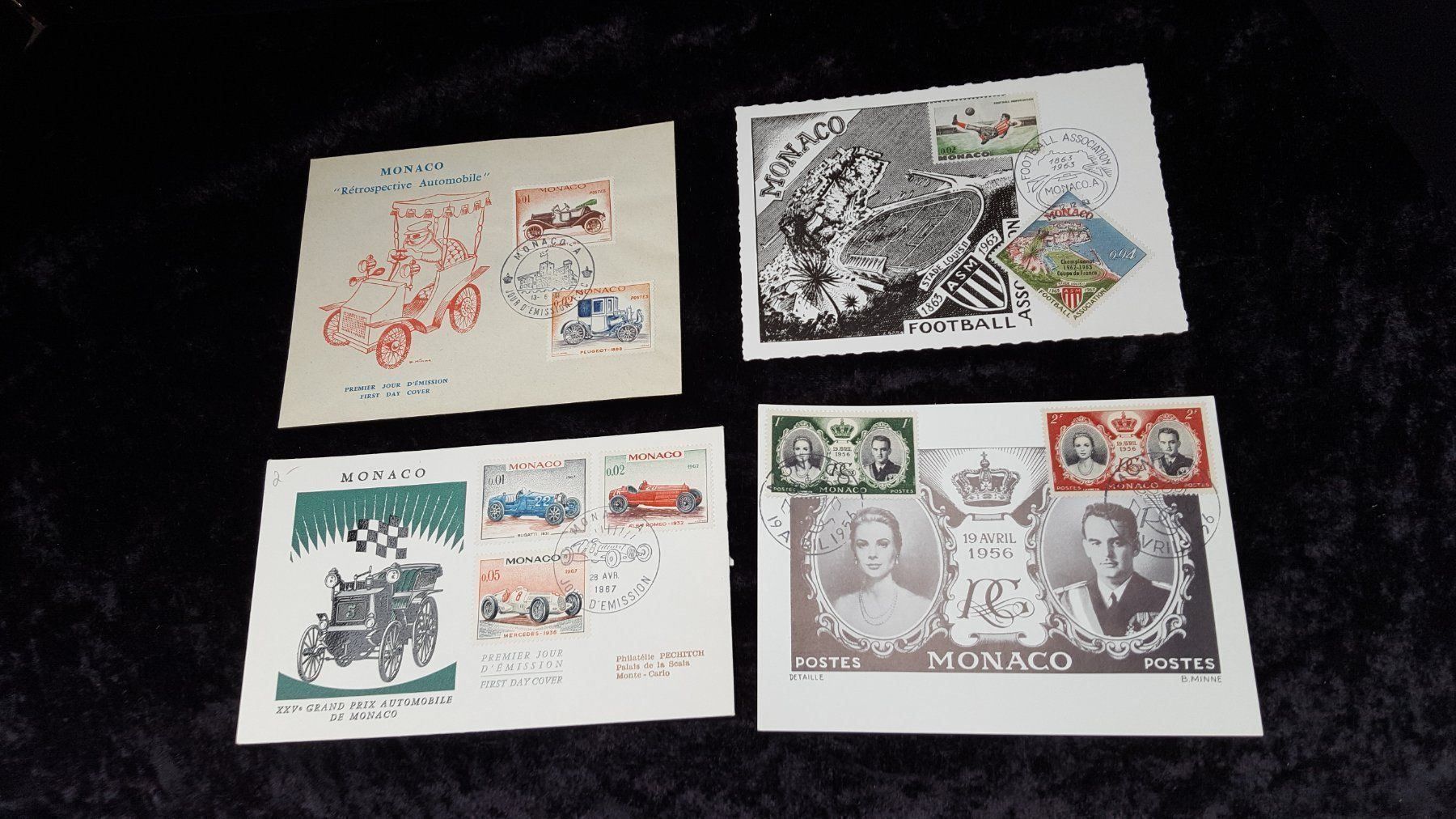 Tous les timbres: 4 Postkarten von Monaco – D'occasion à Reinach par 3Guggerli