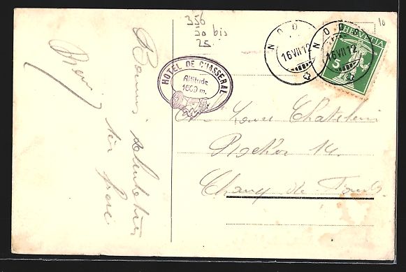 Cartoline postali: Chasseral, Vue splendide sur la plateau  – Usato da Berlin venduto da bartko-reher 1