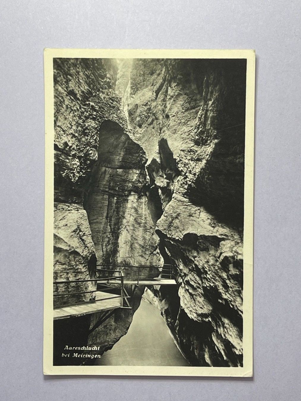Cartoline postali: Aareschlucht bei Meiringen – Usato da Steg VS venduto da danwer74
